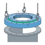 External Gear Outer Gear Turntable Bearing Slewing Ring Bearing Rks. 061.25.1534